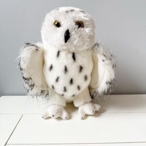 Douglas Wizzard Snowy Owl Stuffed Plush Toy White 11"
